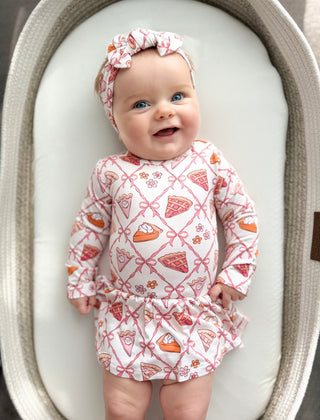 SLICE OF FALL LONG SLEEVE DREAM BODYSUIT DRESS