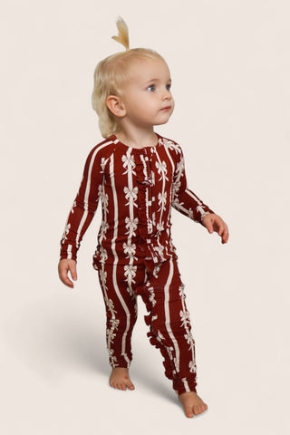 MISTLE-BOWS DREAM RUFFLE ROMPER