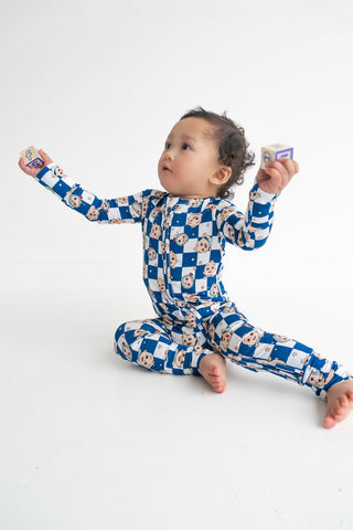 CoComelon x Dream Big Little Co JJ STARRY NIGHT CHECKERS DREAM ROMPER