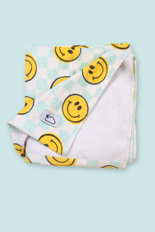 BE HAPPY CHECKERS DREAM TOWEL