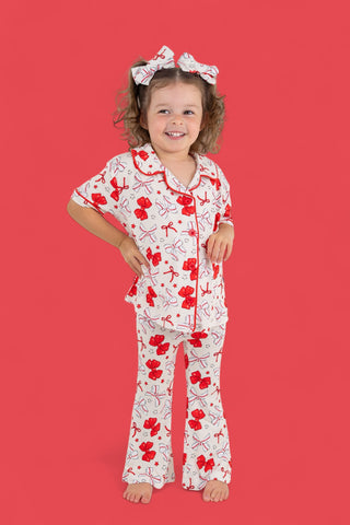 PITCH PERFECT BOWS SHORT SLEEVE DREAM GIRL'S FLARE SET