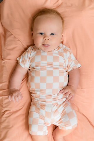 SANDY CHECKERS DREAM SHORT SET