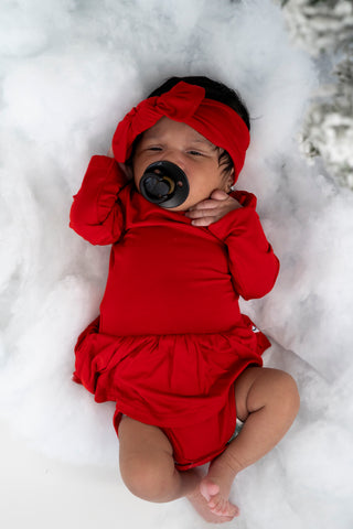 RED DREAM BODYSUIT DRESS