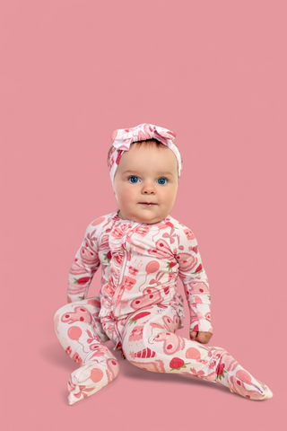 BERRY SWEET BIRTHDAY DREAM RUFFLE ROMPER