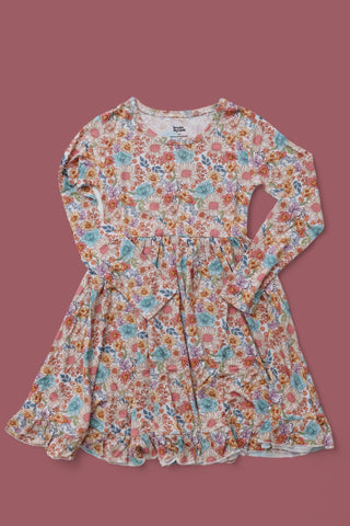 FLOWER FIELDS DREAM RUFFLE DRESS