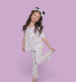 BOW GARDEN DREAM GIRL'S FLARE SET