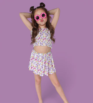 SWEET SUMMER DREAM SMOCKED SKORT SET