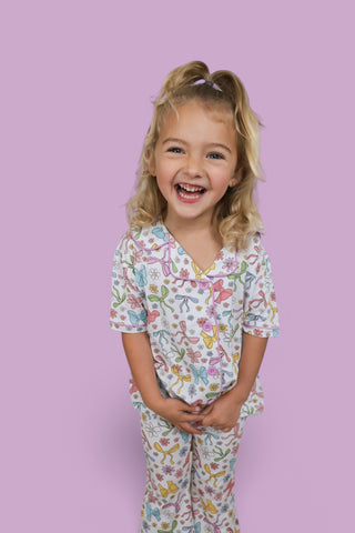 BOW GARDEN DREAM GIRL'S FLARE SET