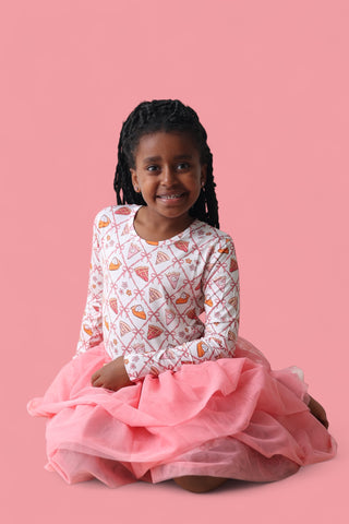 SLICE OF FALL LONG SLEEVE DREAM TUTU DRESS