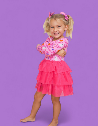 BERRY SWEET BOO LONG SLEEVE DREAM TUTU DRESS