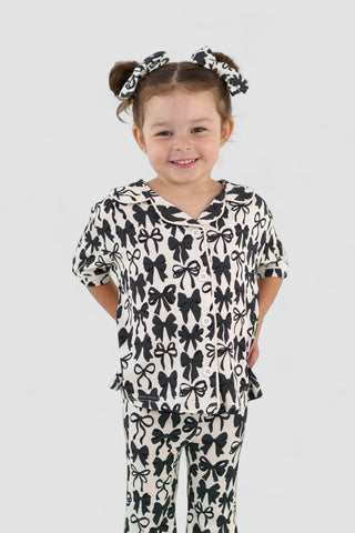 NEUTRAL BOWS DREAM GIRL'S FLARE SET