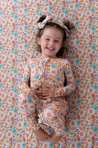 FLOWER FIELDS DREAM RUFFLE ROMPER