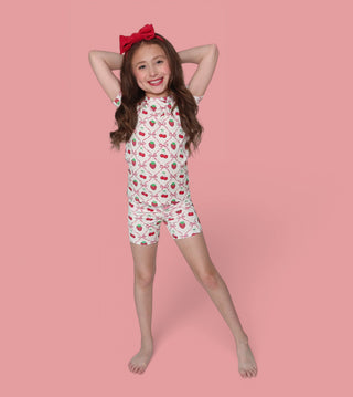 CHERRY BOW BERRY DREAM SHORT SET
