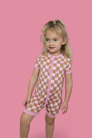 EXCLUSIVE SUNSET BEACH CHECKERS DREAM SHORTIE