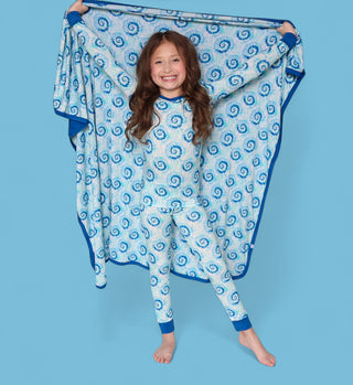 OCEAN WAVES TIE DYE DREAM BLANKET