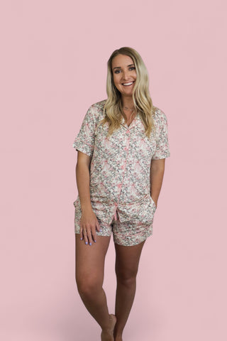 VICTORIAN BLOOM WOMEN’S DREAM SHORT SET