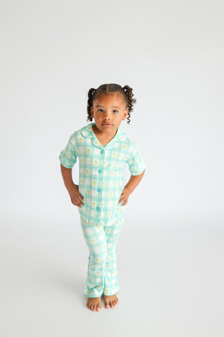 CITRUS GINGHAM DREAM GIRL'S FLARE SET