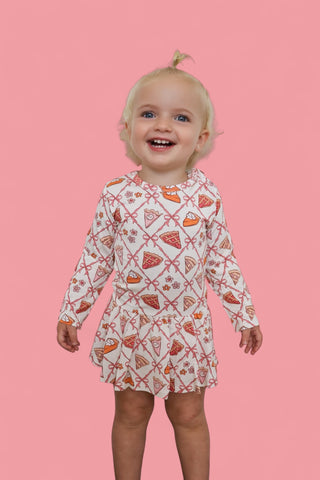 SLICE OF FALL LONG SLEEVE DREAM BODYSUIT DRESS