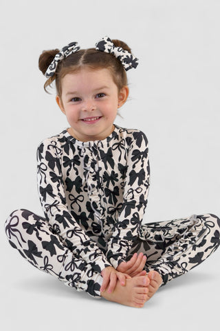 NEUTRAL BOWS DREAM RUFFLE ROMPER