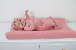 MAUVE RIB DREAM CHANGING PAD COVER