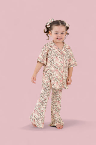 VICTORIAN BLOOM DREAM GIRL'S FLARE SET