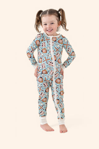 BASEBALL SMILEY DREAM ROMPER