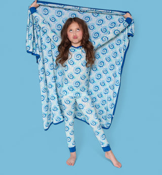 OCEAN WAVES TIE DYE DREAM BLANKET