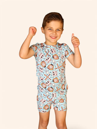 BASEBALL SMILEY DREAM SHORT SET