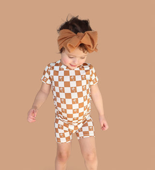 EXCLUSIVE SANDY BEACH CHECKERS DREAM SHORT SET