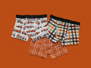 HAY PUMPKIN DREAM BOY'S BOXER BRIEF SET