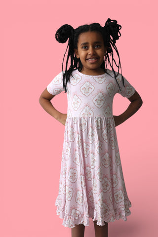 BUNNY BOW BLOSSOMS DREAM RUFFLE DRESS