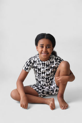 NEUTRAL BOWS DREAM SHORT SET