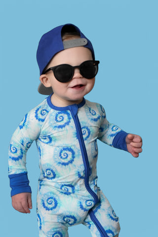 OCEAN WAVES TIE DYE DREAM ROMPER