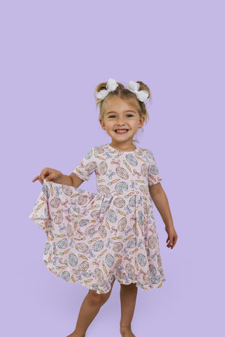 EASTER DAISY DREAM RUFFLE DRESS