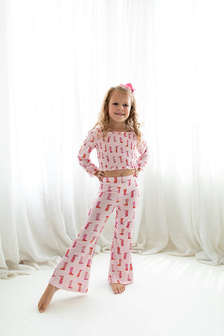 EXCLUSIVE YEE HAW HOLLIE DREAM SMOCKED FLARE SET