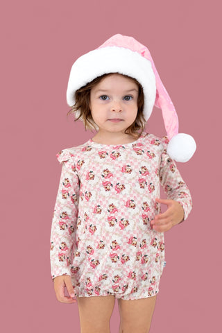 SANTA BABY CHECKERS DREAM BUBBLE ROMPER