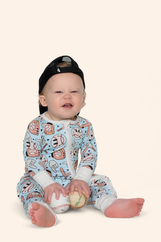 BASEBALL SMILEY DREAM ROMPER