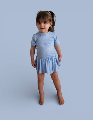BLUE HAZE DREAM BODYSUIT DRESS