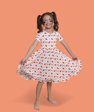 GAME DAY GLAM DREAM RUFFLE DRESS