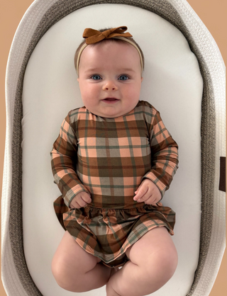 HARVEST TARTAN DREAM BODYSUIT DRESS
