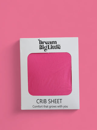 HOT PINK DREAM CRIB SHEET