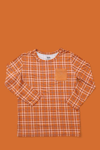 CIDER PLAID DREAM POCKET TEE