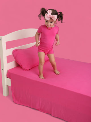 HOT PINK DREAM TWIN SHEET SET