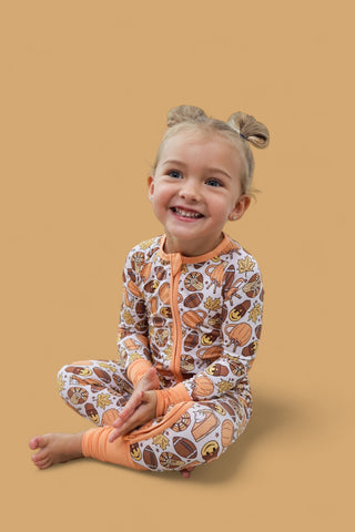 TURKEY & TOUCHDOWNS DREAM ROMPER