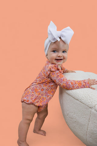 EXCLUSIVE BRIELLE'S BLOOMS DREAM BUBBLE ROMPER