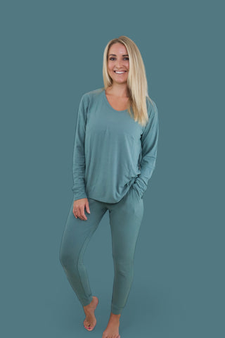 SAGE RIB WOMEN’S JOGGER DREAM SET