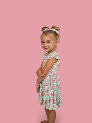 COASTAL COWGIRL CAP SLEEVE DREAM RUFFLE DRESS