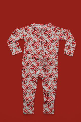 JOLLY SANTA CHECKERS DREAM ROMPER