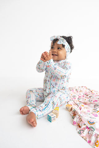 CoComelon x Dream Big Little Co SPRINGTIME MELON DREAM RUFFLE ROMPER