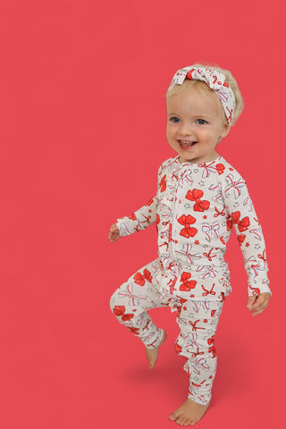PITCH PERFECT BOWS DREAM RUFFLE ROMPER
